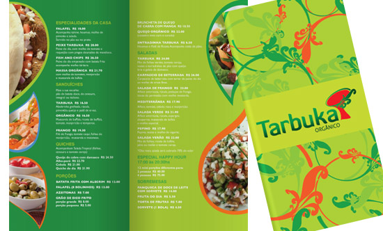 Cardápio Tarbuka